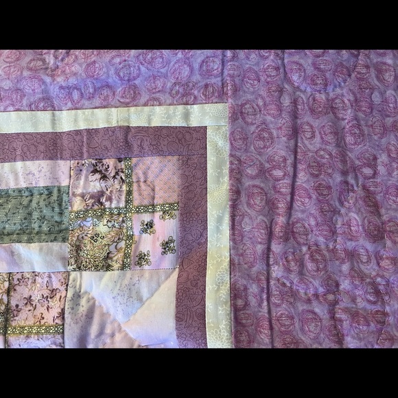 Vintage handmade Quilt Blanket 38” - Picture 6 of 6
